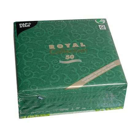 eine packung servietten royal grün von papstar